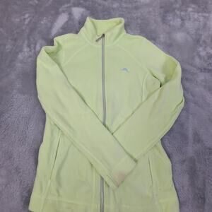 Tommy Bahama Full Zip Sweatshirt Lime Green Women's Size XS